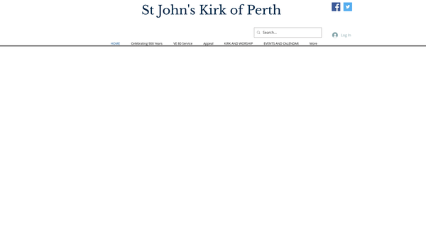 Screenshot of the St John's Kirk of Perth (Church of Scotland) website