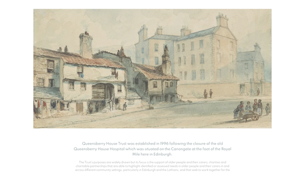 Screenshot of the Queensberry House Trust website