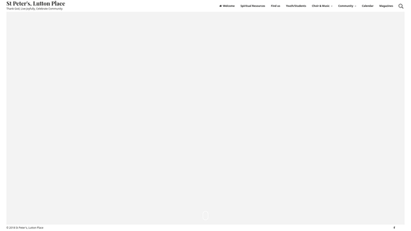 Screenshot of the St Peters Scottish Episcopal Church: Edinburgh website