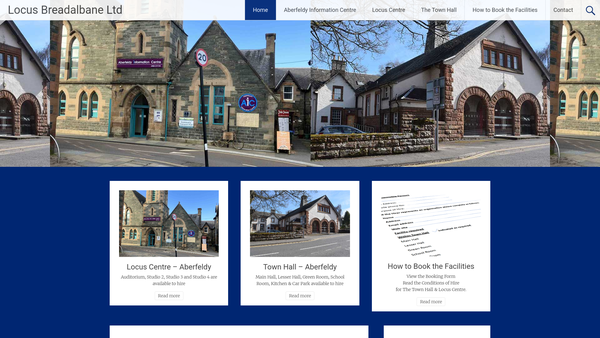 Screenshot of the Locus Breadalbane Ltd website
