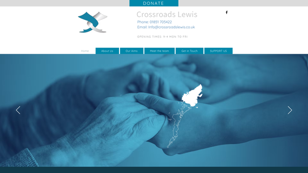 Screenshot of the Crossroads Lewis Ltd website