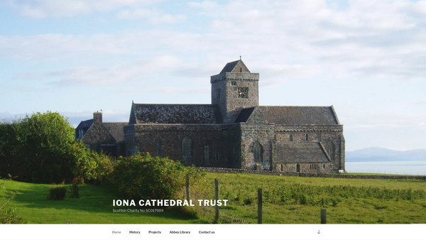 Screenshot of the Iona Cathedral Trust website