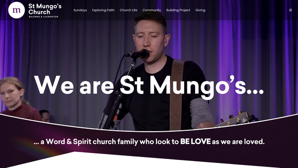 Screenshot of the St Mungo's Episcopal Church: Balerno website