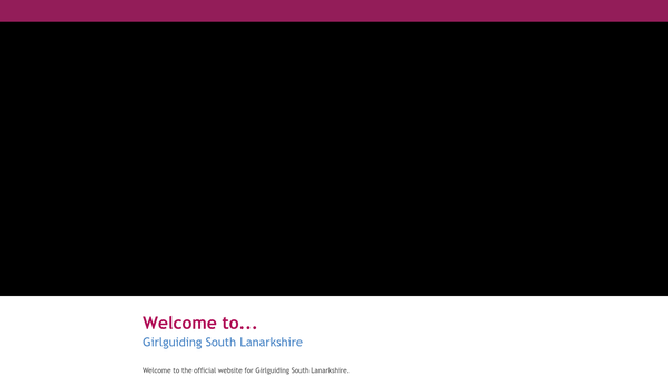 Screenshot of the South Lanarkshire Guide Association website