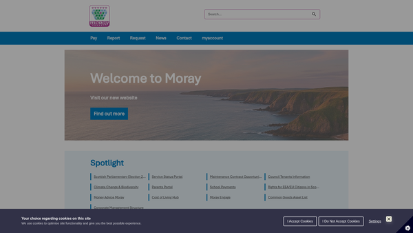 Screenshot of the Castlehill Trust website