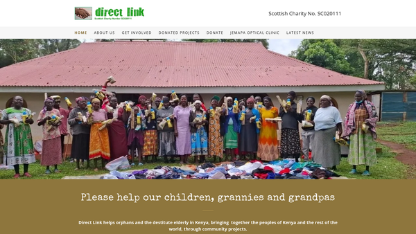 Screenshot of the Direct Link website