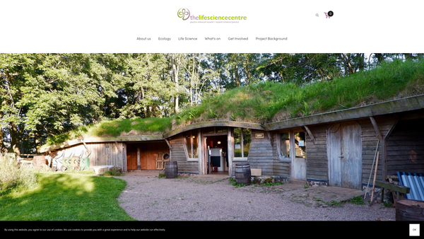 Screenshot of the The Life Science Trust website