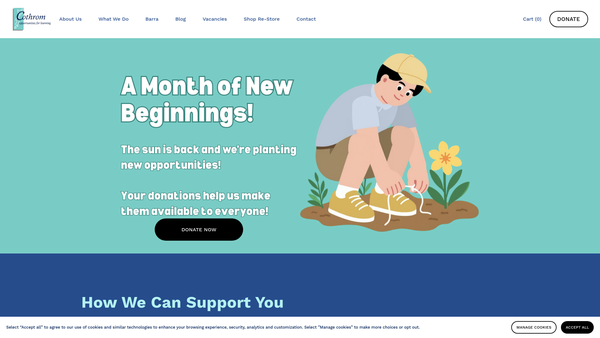 Screenshot of the Cothrom website
