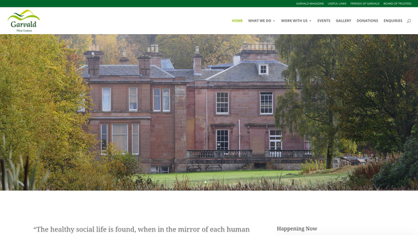 Screenshot of the Garvald West Linton Ltd website