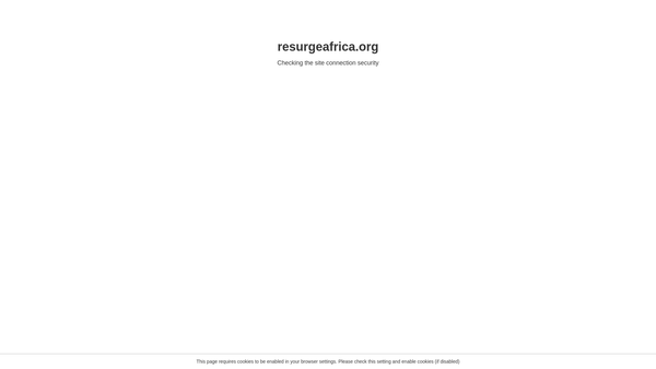 Screenshot of the Resurge Africa website