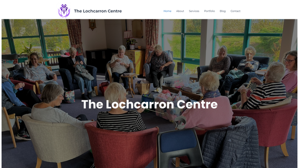 Screenshot of the The Lochcarron Centre website