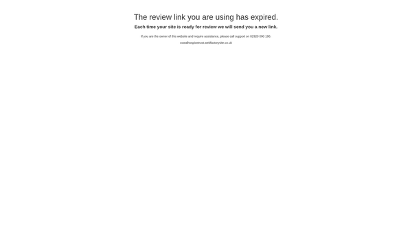 Screenshot of the Cowal Hospice Trust website