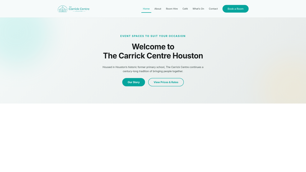 Screenshot of the Houston Old School Trust website