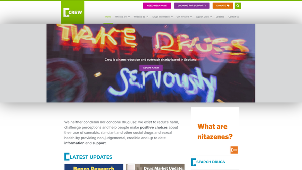 Screenshot of the Crew 2000 (scotland) website