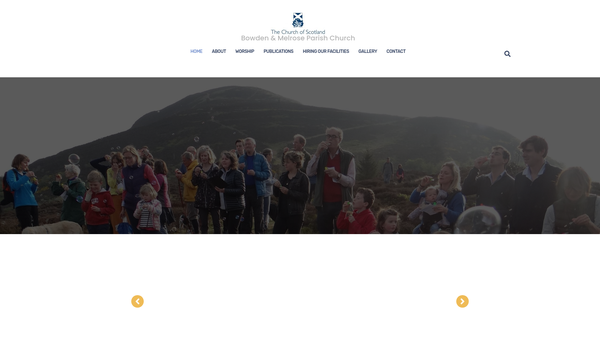 Screenshot of the Friends Of Bowden Kirk Trust Fund website