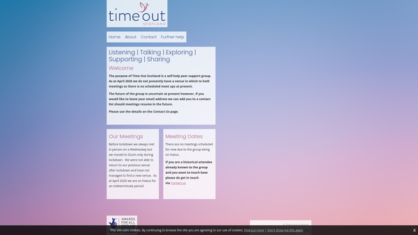 Screenshot of the Time Out (Scotland) website
