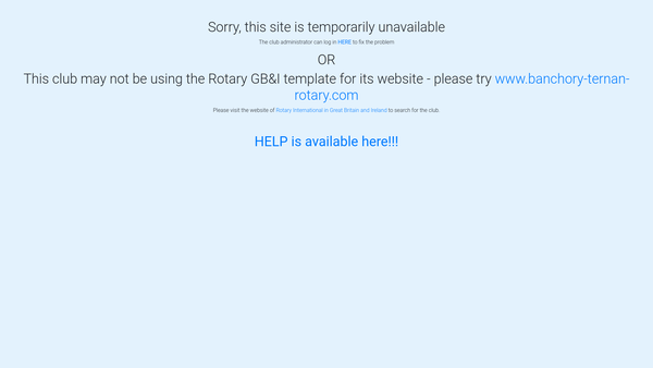 Screenshot of the Rotary Club Of Banchory-Ternan Charitable Trust Fund website