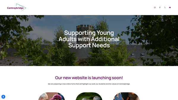 Screenshot of the Cantraybridge website