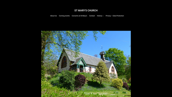 Screenshot of the St Marys Episcopal Church: Aberfoyle website