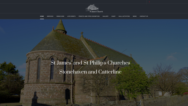 Screenshot of the St Philip Episcopal Church: Catterline website