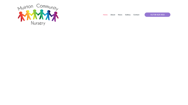 Screenshot of the Muirton Community Nursery Training And Childcare Project website