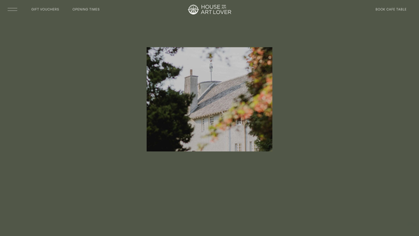 Screenshot of the House For An Art Lover website