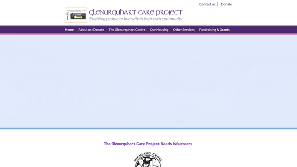 Screenshot of the Glenurquhart Care Project website