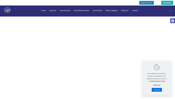 Screenshot of the Renfrewshire Carers Centre website