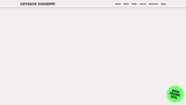 Screenshot of the Deveron Projects Ltd website