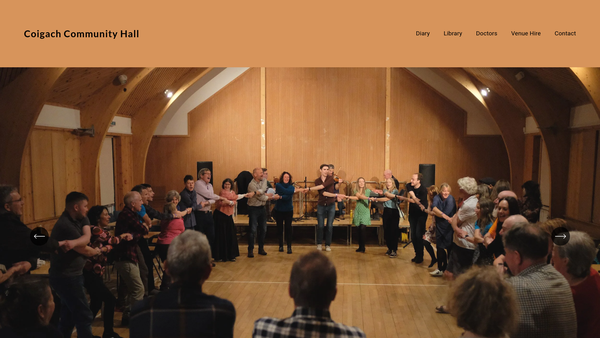 Screenshot of the Coigach Community Trust website