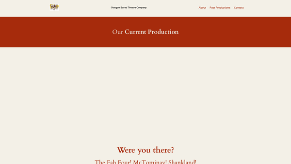 Screenshot of the Tram Direct website