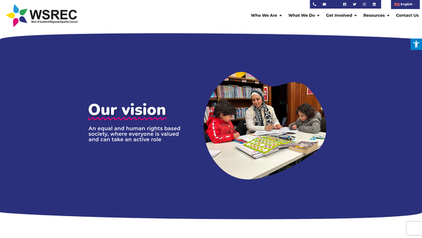 Screenshot of the West Of Scotland Regional Equality Council website