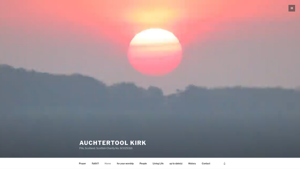 Screenshot of the Auchtertool  Kirk (Church of Scotland) website