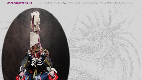 Screenshot of the Oceanallover website