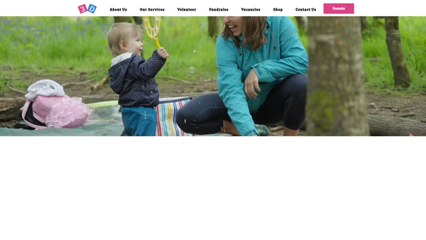 Screenshot of the 3D Families Ltd website