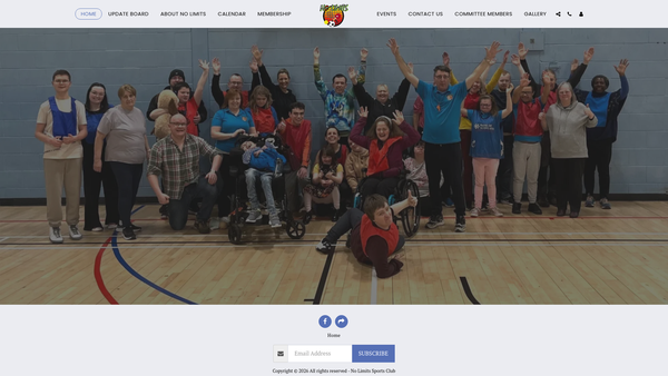 Screenshot of the No Limits Club website