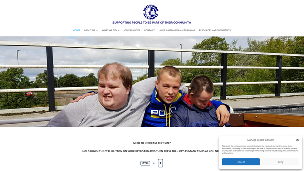 Screenshot of the Inclusion Alliance Limited website