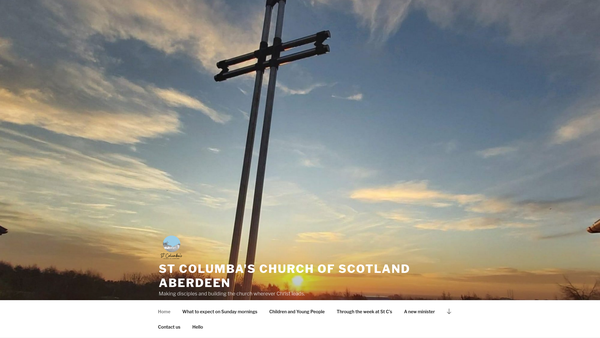 Screenshot of the Aberdeen Bridge of Don St Columba's Church of Scotland website
