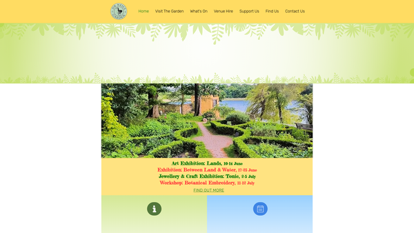 Screenshot of the Dr. Neils Garden Trust website