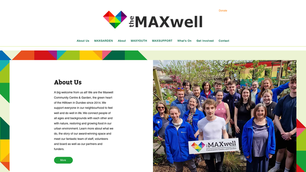 Screenshot of the Maxwelltown Information Centre website