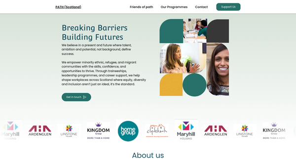 Screenshot of the Path (Scotland) website
