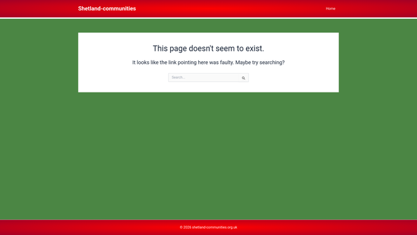 Screenshot of the Relationships Scotland - Shetland website