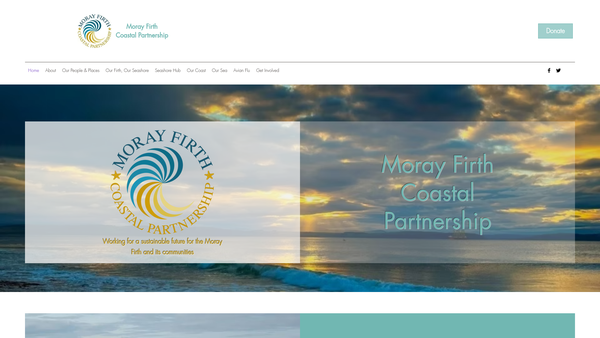 Screenshot of the Moray Firth Coastal Partnership website