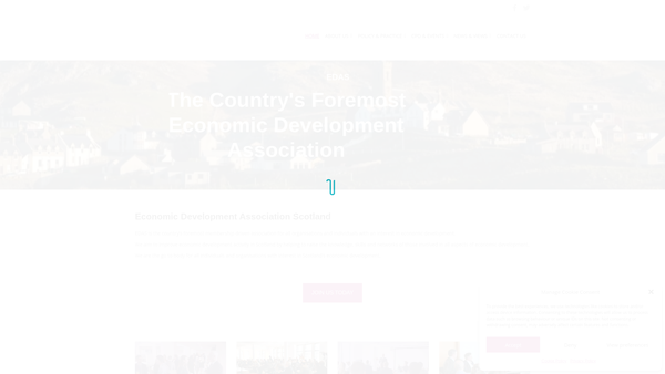Screenshot of the Economic Development Association (Scotland) website