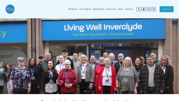 Screenshot of the Inverclyde Community Care Forum website