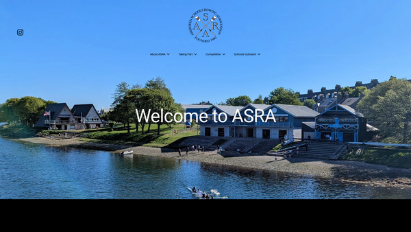Screenshot of the Aberdeen Schools Rowing Association Charitable Trust website