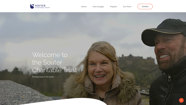 Screenshot of the Souter Charitable Trust website
