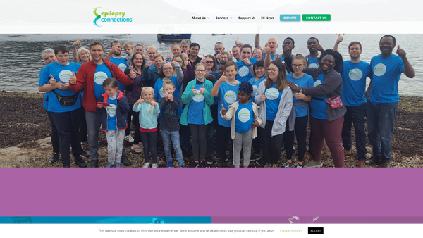 Screenshot of the Epilepsy Connections website