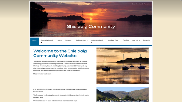 Screenshot of the The Kinloch Woodlands SCIO website