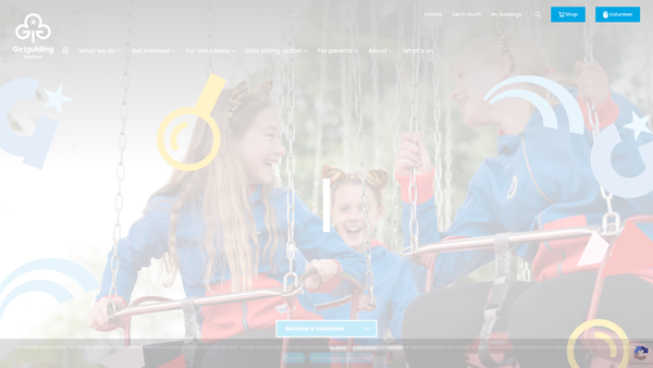 Screenshot of the 1st Kingussie Guides website
